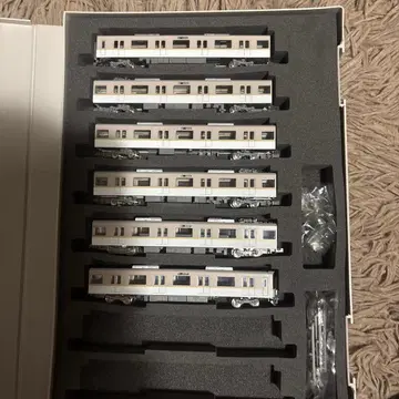 N 게이지 철도 모형 6량 세트 화이트/실버