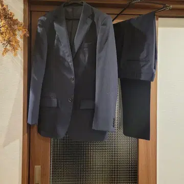 네이비 스트라이프 수트