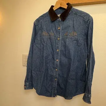 L.L.Bean 디자인 데님 셔츠 구제 의류