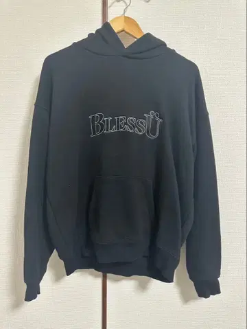 BlessU 블랙 후드티