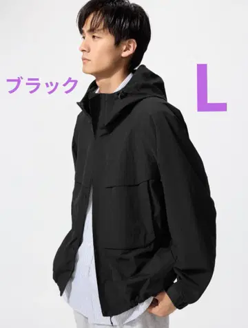 윈드프루프 후드티 블랙