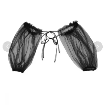 파메오 포즈 퍼프 슬리브 레이어드 튤 블랙