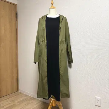 미사용 studio CLIP 밀리터리 후디드 코트 M