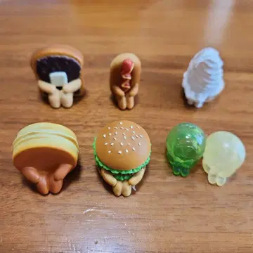 마치보케 햄버거 캡슐 토이 6개 세트