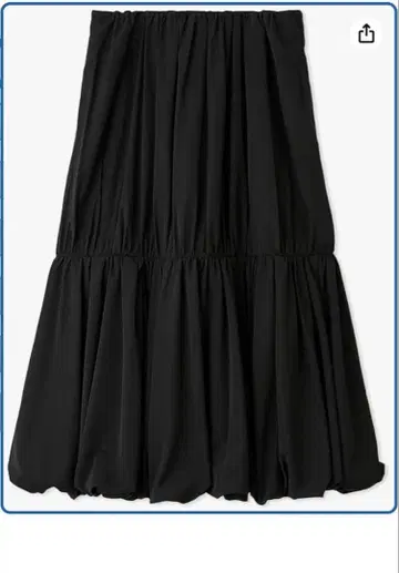 미라 오웬 벌룬 스커트 블랙