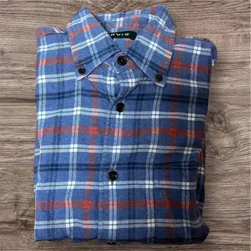 ORVIS 플란넬 셔츠 L 체크 무늬 면 100% 아메카지 구제 의류