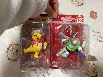 크리스마스 오너먼트 복권 푸우 버즈 라이트이어 2체 세트