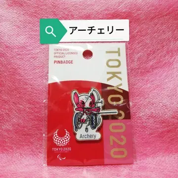 양궁 핀 배지 소메이티 도쿄 2020 패럴림픽 마스코트