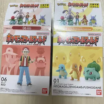 포켓몬 스케일 월드 이상해씨 파이리 꼬부기 06 레드 세트