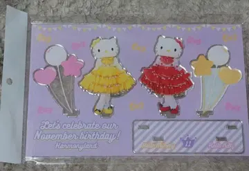 산리오 하모니랜드 키티&미미 벌스데이 아크릴 스탠드 세트