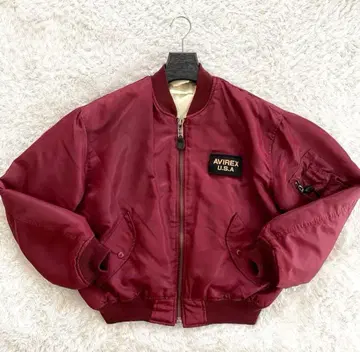 아비렉스 플라이트 자켓 리버서블 와인 레드