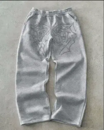 그레이 맨투맨 sp5der 데님 티어스