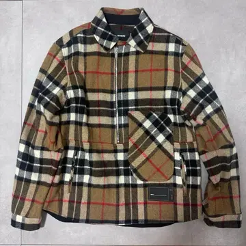 WE11DONE 체크 무늬 집업 자켓 S