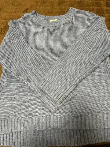 라이트 블루 니트 스웨터 긴팔