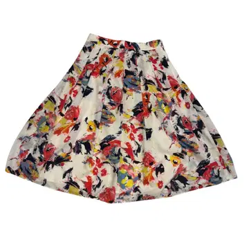 MKMICHAEL KLEIN 사이즈 36 컬러풀 플레어 스커트 무릎 기장