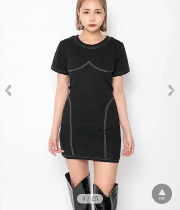 melt the lady 토르소 마네킹 스티치 원피스