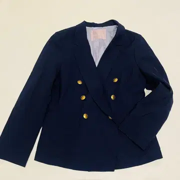 [ 새상품급 ] 트란테안 네이비 테일러드 자켓 골드 버튼 36