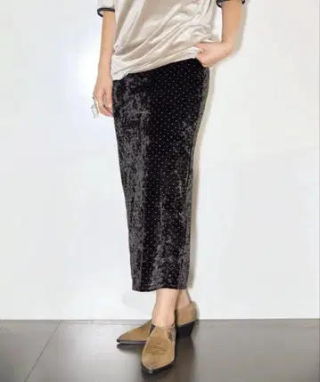 시모네 와일드 도트 스커트