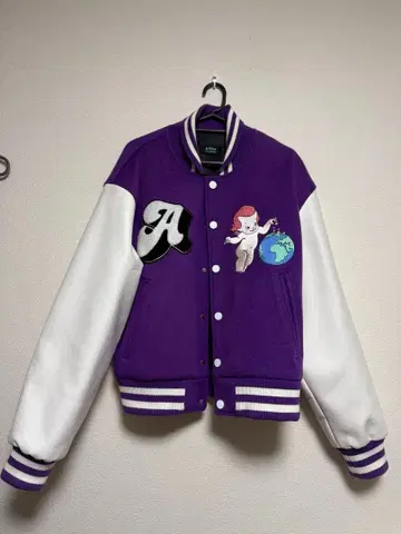 최종 가격 인하!! a few good kids 보라색 바시티 자켓