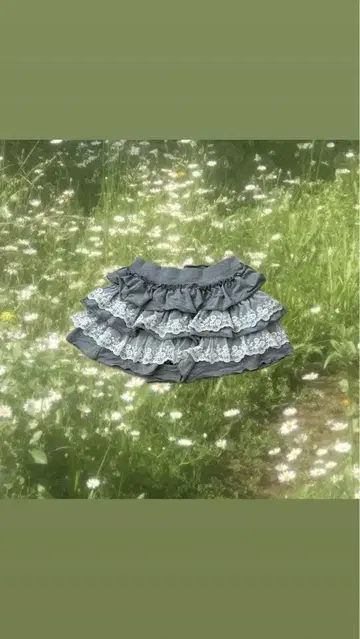 모리걸 스커트 프릴 레이스 y2k