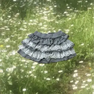 모리걸 스커트 프릴 레이스 y2k