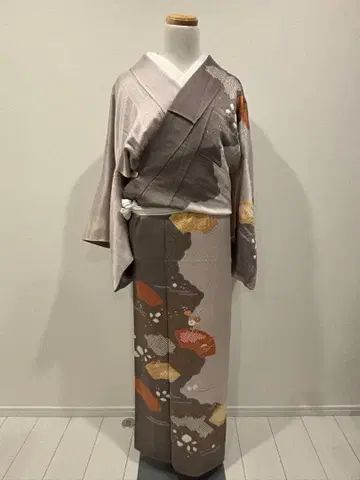 가을 호몬기 단풍 자수 조임 금박