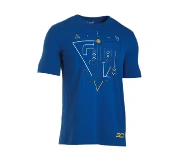 M 파란색 티셔츠 Curry L 사이즈