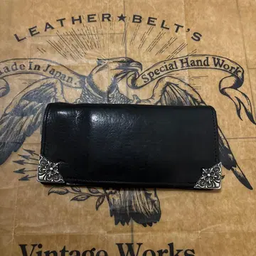 TMT 가죽 장지갑 블랙