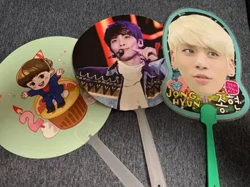 Shinee 종현 부채 3개 세트