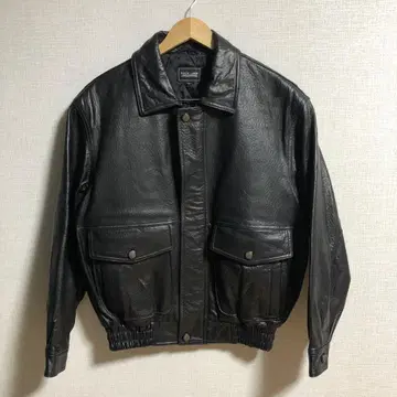 DOCK LAND 블랙 가죽 자켓 M