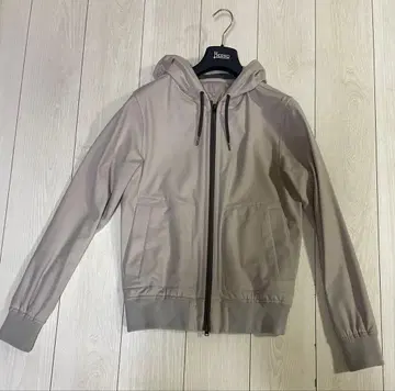 HERNO 리조트 후디드 블루종 그레이지