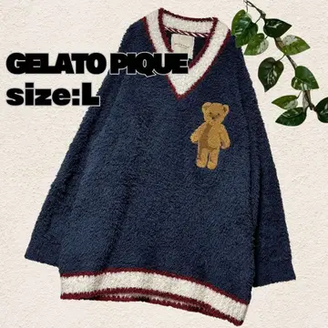 GELATO PIQUE 테디베어 V넥 룸웨어 L