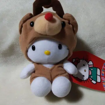 헬로키티 변신 루돌프 봉제 인형 산리오 1998년