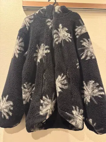 wind and sea 야자수 패턴 플리스 자켓 S PALM