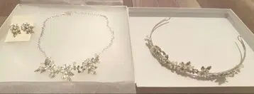신부 브라이덜 잡화 (티아라, 목걸이, 귀걸이) 실버