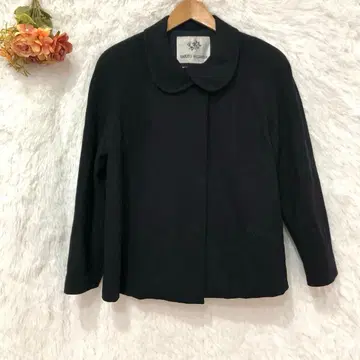 TAKEO NISHIDA 타케오 니시다 울 자켓 둥근 카라 블랙