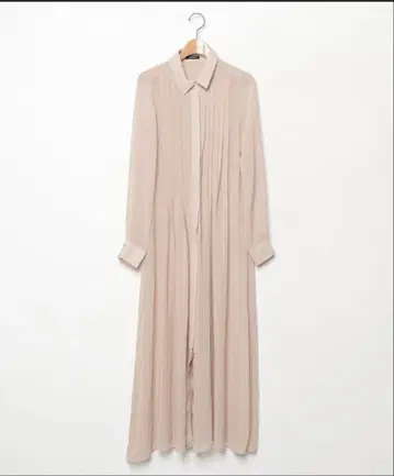 [ EMODA ] 베이지 셔츠 원피스 롱 기장 긴팔