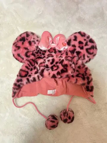 미니 레오파드 무늬 팬캡