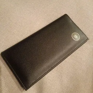 황궁 한정판 장지갑 블랙 동어원 본환점 천연 가죽 블랙 접이식 지갑