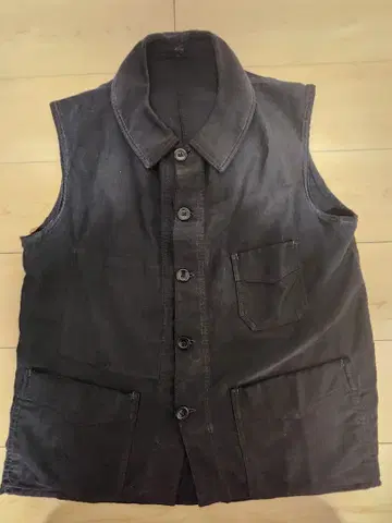 블랙 몰스킨 자켓 베스트