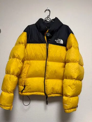 THE NORTH FACE 다운 자켓 블랙/옐로우 컬러 700필