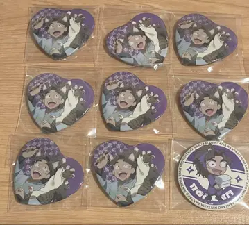 닌타마 란타로 타케야 하트 캔뱃지 8개 세트