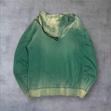 귀신 페이드 & 보로 Champion 후드티 그린