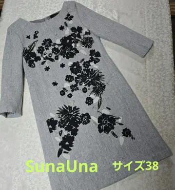SunaUna 7부 소매 무릎 기장 원피스 사이즈 38