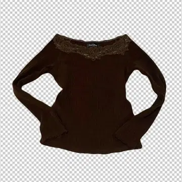 Pumpkin 호박 니트 오프숄더 레이스 갸루 y2k 그런지 롱t