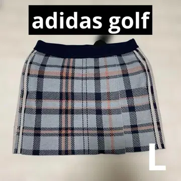 택 포함 새상품 L 사이즈 아디다스 골프 체크 니트 스커트 L 사이즈