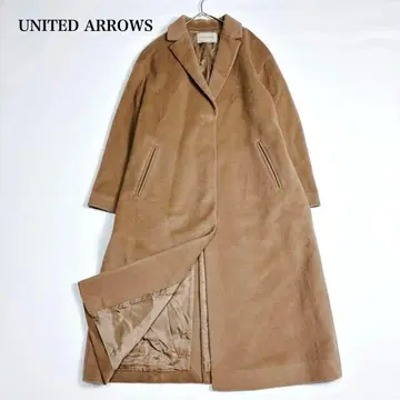 미사용급 유나이티드 애로우즈 울 체스터 코트 카멜 M 사이즈
