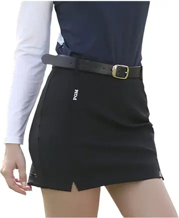 미사용품 QIRUN 여성용 골프 스커트 블랙 XS