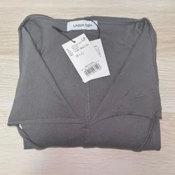 LAGUA GEM SLEEVE GATHER CUT 상의 그레이