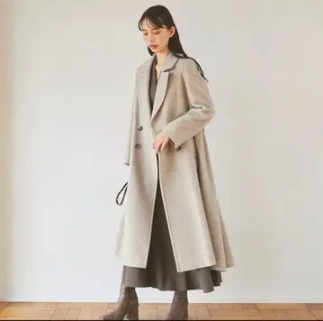 COCO DEAL 코코딜 백 플레어 롱 코트